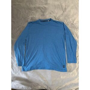 Beverly Hills Polo Club Mens Blue Long Sleeve Crew Neck T-Shirt Size L